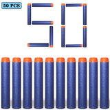 7.2cm 50/100pcs For Nerf Soft Bullets Darts Round Head Refill Sponge Darts Kids Toy Gun Bullets For NERF N-Strike Blasters