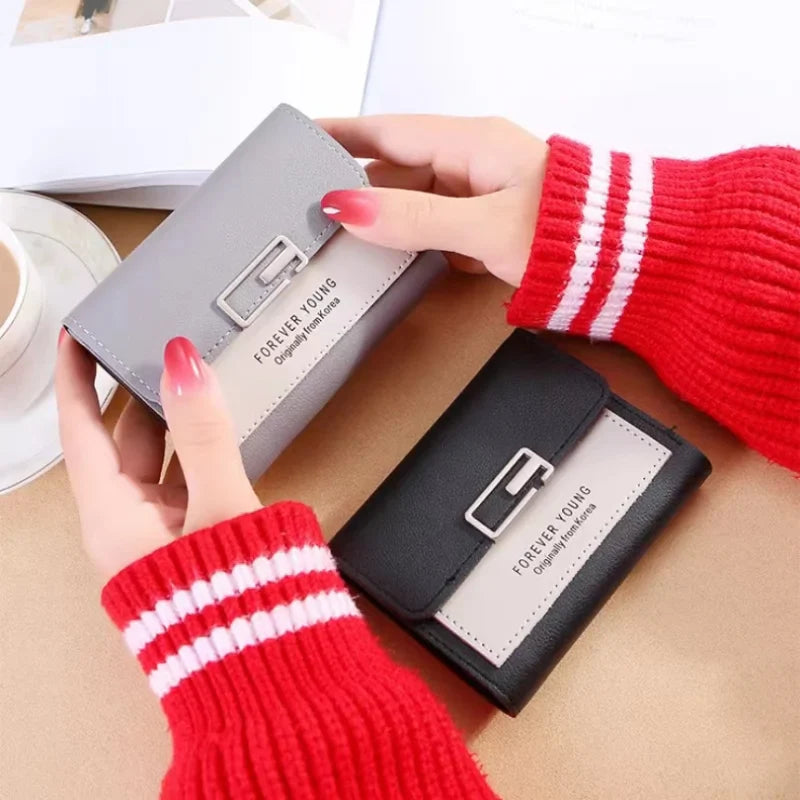 New Fashion Purses Short Women Wallets ID Card Holder Female Purses Simplicity Coin Purse High Quality Brand Women's Wallet