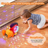 Children Toy Crawling Crab Walking Dancing Electronic Pets Robo Hermit Crab Snail Glowing With Music Light Baby Toddler Toy Gift