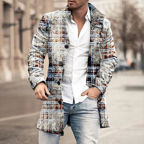 Or Jacket Mens Warm Coat Men Winter Coat Lapel Collar Long Sleeve Padded Leather Jacket Vintage Thicken Coat Sheepskin