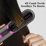 Electric Hair Brushes Wireless Hair Straightener Brush for Women Portable Rechargeable Hair Straightener Cordless Heating Comb