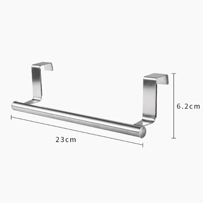 Stainless Steel Double Layer Cabinet Shelf Towel Holder Stand Chopping Board Storage Rack Wall Shelves Hanger Kitchen Accessorie