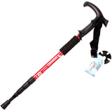 T Shank Shock Absorber Aluminium Alloy 4 Section Walking Sticks Telescoping Cane