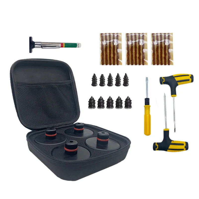 New Car Tire Repair Nail Screw Kit Rubber Floor Lifting Jack Pad Axle Stand Adapter Pucks Tool Chassis For Tesla Model 3 S X Y