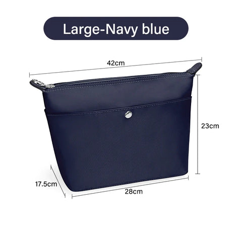 WUTA Bag Organizer Insert For Longchamp Tote Bags Handbag S/M/L,Luxury Nylon Purse Organizer Zipper Inner Bag Accessories Shaper