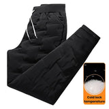 90% White Duck Down Padded Pants Drawstring Waist Winter Pants Thickened White Duck Down Padded Joggers Warm Winter Sweatpants