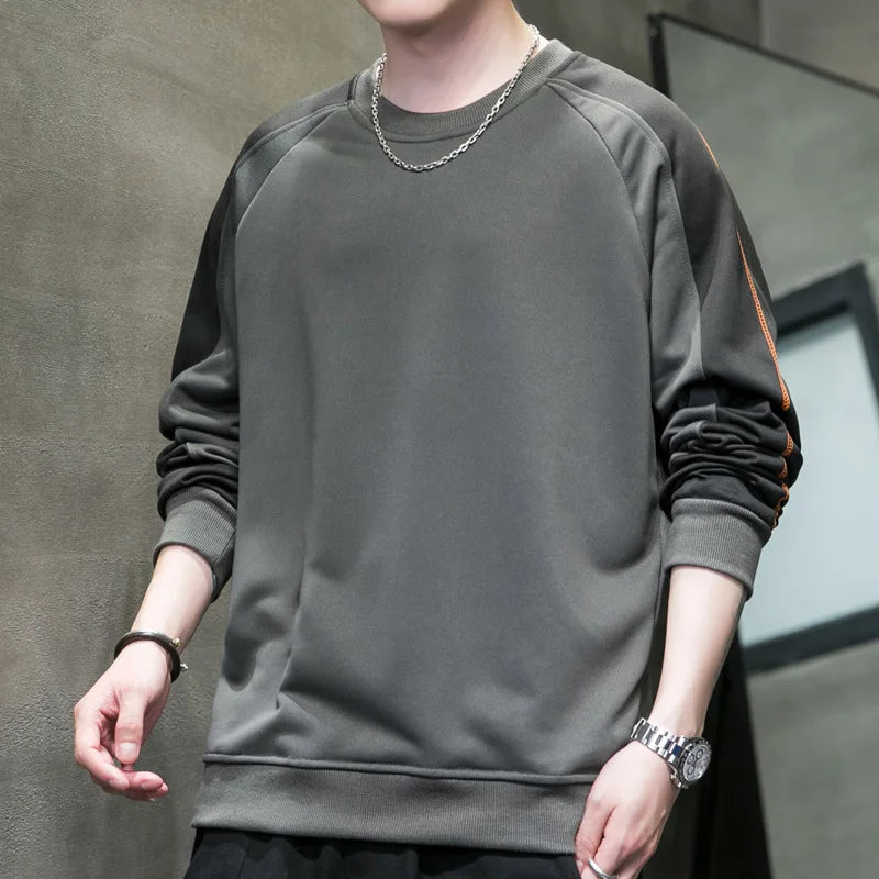 Sweater Mens Autumn and Winter 2023 New Fashion Casual Round Neck Top Trendy Pullover Loose Long Sleeve Sweatshirt Men Outear