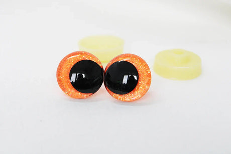 10pairs new eyes 12mm 14 16 18 20 25 30mm  3D Cartoon glitter toy safety eyes  doll eyes eyes with hard washer -C11