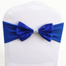 10pcs/50pcs Free Tie Wedding Satin Chair Sash Elastic Stretch Spandex Chair Bow Band For Banquet Hotel Birthday Party Decoration