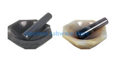 1set Lab Inner Diameter 30mm To 130mm Natural Agate Mortar and Pestle A-GRADE for Chemistry Laboratory Grinding