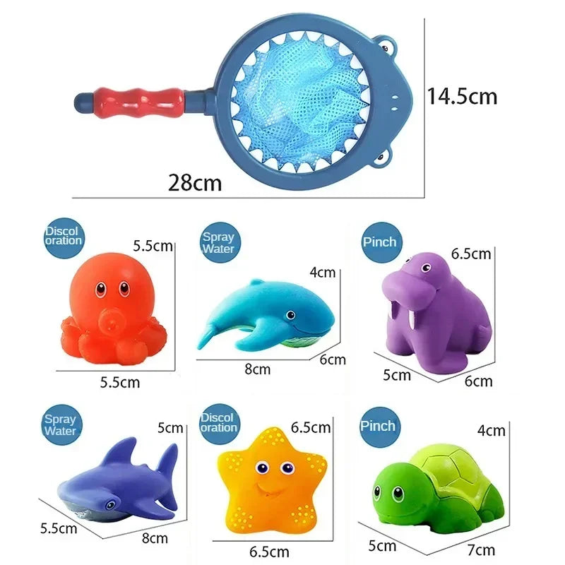 Water Spray Bath Toys Swimming Toys For Summer Play Water Fishing Toys  Kids Water Fun /set Baby Gift Summer