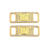 1Pair AF1 Diamond Shoe Charms Fashion Laces Buckle Quality Metal Shoelaces Decorations Chapa Air Force One Shoes Accessories