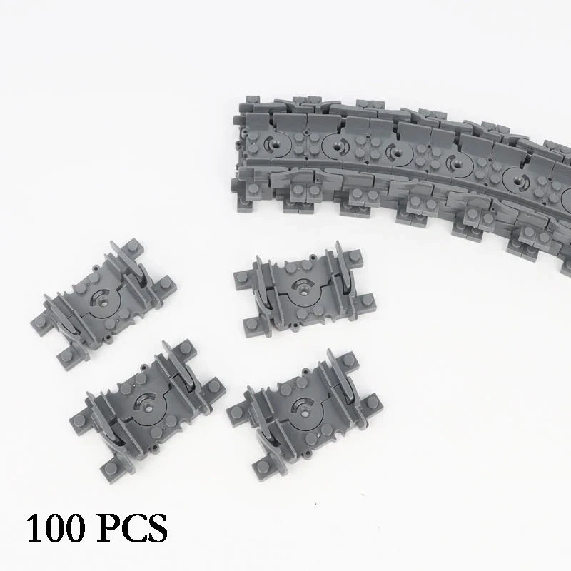 City Train Track Building Block Set 100PCS Soft Straight Curve Flexible Switch Railway Tracks Rails DIY Toys For Boys