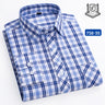 New in shirt 100%cotton long-sleeve shirts for men thin slim fit formal plain shirt plaid designer tops office elegants clothes