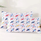 Rectangle Children's Pillow Cover Cartoon Pure Cotton Pillow Case Four Seasons Kindergarten Children's Pillowcase Home Bedding