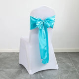 20pcs/set Satin Chair Sashes,17*275cm Silk Chair Ribbon Bows Chair Cover Chair Decoration For Wedding Banquet Party Event Hotel