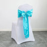 20pcs/set Satin Chair Sashes,17*275cm Silk Chair Ribbon Bows Chair Cover Chair Decoration For Wedding Banquet Party Event Hotel