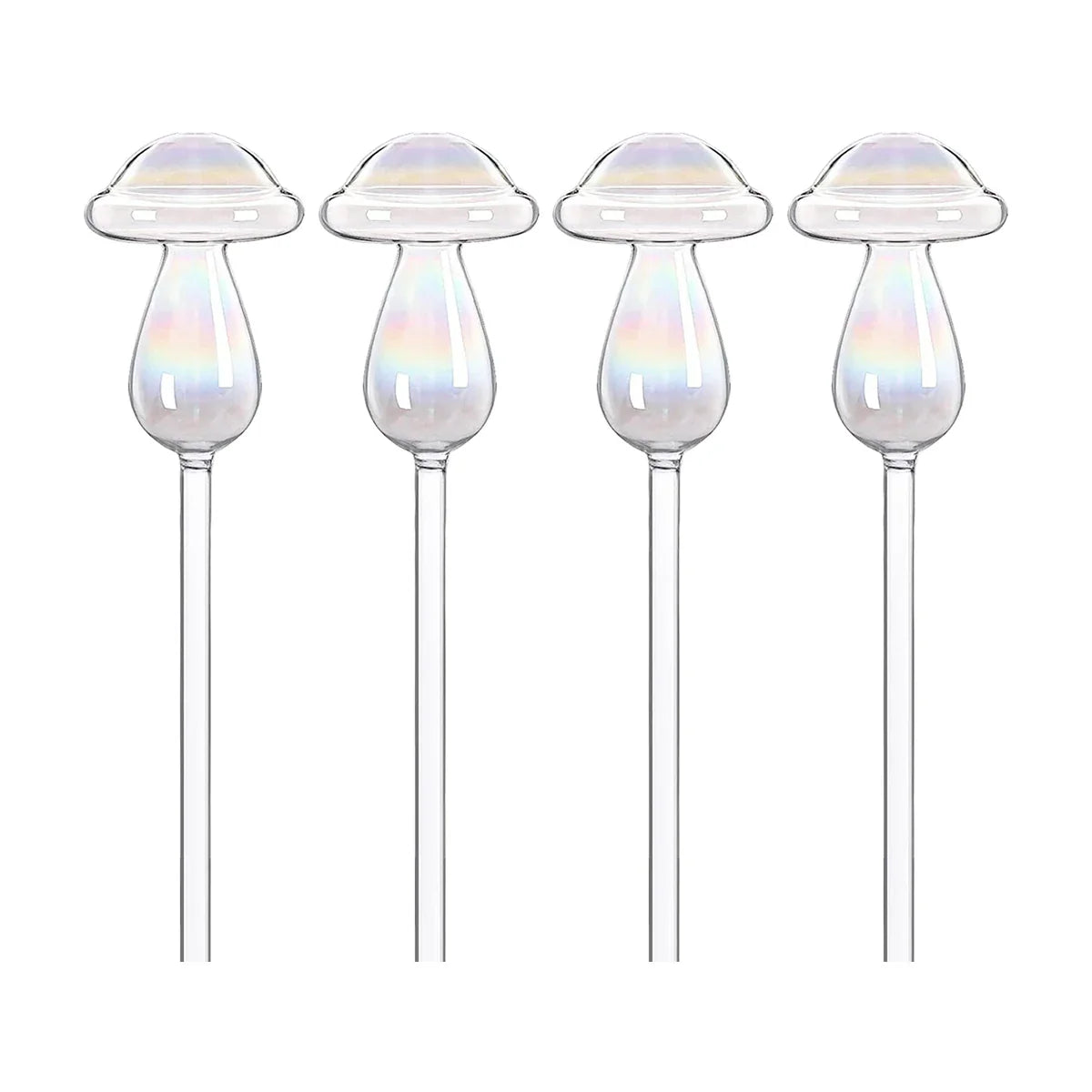 2/4Pcs Plant Water Cans Automatic Self Watering Globes Glass Mushroom Heart Shape Watering Drippers Device Home Garden Supplies