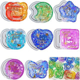 Silicone Quicksand Mold Heart Butterfly Shaped Epoxy Resin Casting Mold for Keychain Charms DIY Jewelry Making Supplies 8 Styles