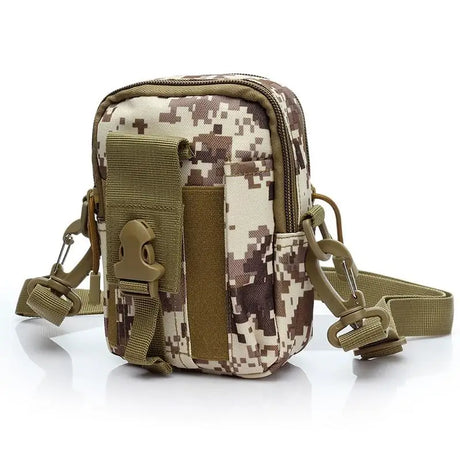 Camouflage Belt Zipper Waist Pack Men's Casual Bag Travel Purse Tactical Outdoor Fishing Running Sports Mobile Phone Fanny Pack