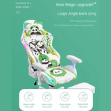 2023 New Fashion Panda Gaming Chair Girls Home Office Computer Chair Lift Rotation PRO with Light Learning Reclining Sofa Cтул