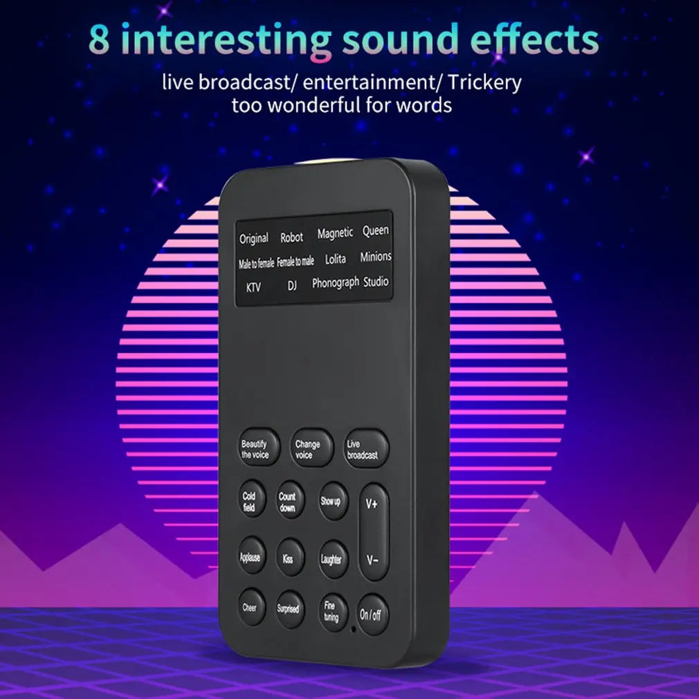 Hot Sale Professional Mini  Voice Changer  Universal Sound Card For Mobile Computer Voice Recording Game