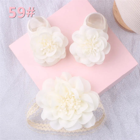 1 Set Cute Gift Bow Flowers Baby Girls Headband Socks Cartoon Animal Bow Newborn Girls Hair Band Kids Headwear Hair Accessories