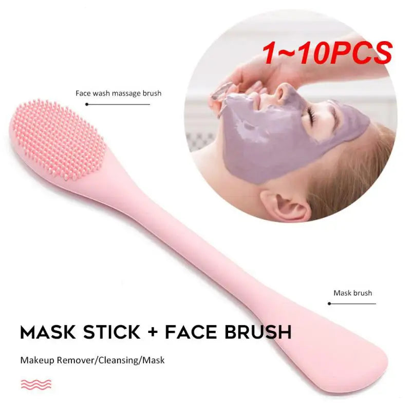 1~10PCS Soft Silicone Washing Brush Remover Face Exfoliating Pore Cleaner Brush Soft Nose Brush Pore Cleaner Skin Care Massager