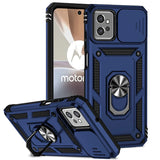 For Motorola Moto G32 Case Ring Holder Slide Camera Lens Protection Phone Cases For Moto G 32 g32 MotoG32 Shockproof Armor Cover