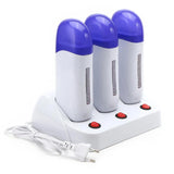 D0AB Portable Hot Wax Depilatory Roller Warmer Hair Removal Machine Electric Depilatory Home Waxing Machine for Men and Women