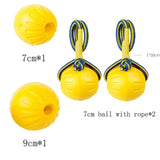 Interactive Dog Toys Rope Ball Toy For Play Chewing Dog Training Toys Portable EVA Ball Pet Supplies For Small Large Dog