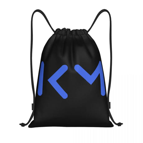 Mbappes Soccer Drawstring Backpack Women Men Sport Gym Sackpack Foldable French KM Football Shopping Bag Sack