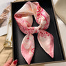 Silk Hair Scarf for Women Fashion Print Shawl Wraps Female Headband Neckerchief 70cm Hand Bag Wrist Foulard Neck Tie Echarpe