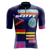 Men's Cycling Suit Jersey Mtb SCOTT Clothing Man Laser Cut Mens Sets Summer 2024 Complete Uniform Shorts Bib Short Jacket