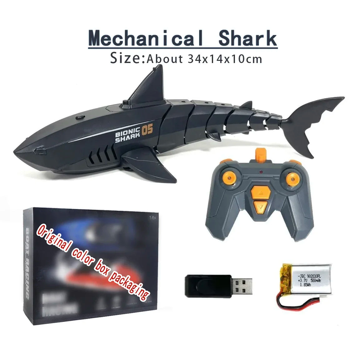 Creative Remote Control Fish Shark Electric 2.4G Radio Rc Animal Robot Educational Water Bath Toy for Boy Kid Children Submarine