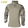 Combat Uniform Shirt Camouflage US Asian Size S-3XL Cargo Sport Tops Airsoft Paintball Tactical Men Shirts