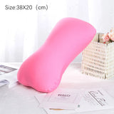 Bone Shape Roll Pillow Mini Cushion Microbead Back Sofa Cushion Throw Cozy Pillow Travel Home Office Sleep Neck Support Pillow