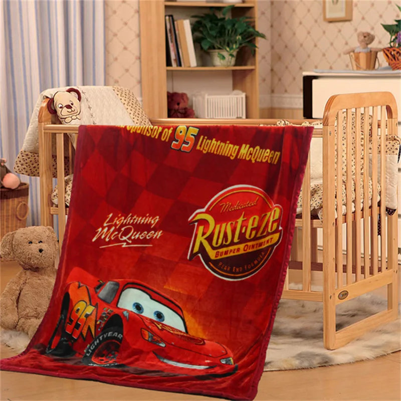 Disney Cartoon iron Man Spiderman Blanket Cartoon Printed Soft Boy Baby Coral Fleece Blankets Thick Warm Sofa Bed Sheets