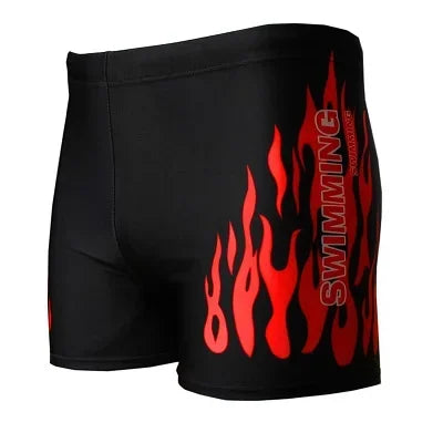 Men Swimwear Swimsuit Mens Swim Shorts Bathing Suit Swimming Pool Trunks Beach Briefs Flame Boxer Badpak maillot de bain homme