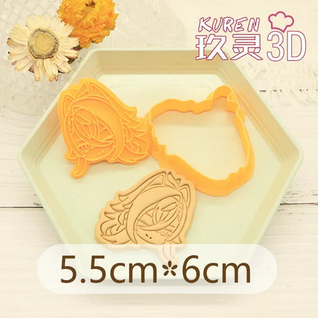 Genshin Impact Neuvillette Cake Tool Animal Cookie Cutter Christmas Cutters Biscuit Stamp Fondant Mould Baking Sugarcraft Molds