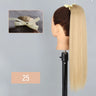 AZQUEEN 55CM Long Straight Bow Tie Ponytail Clip In Hair Extension Natural Brown Blonde Synthetic Pony Tail Hairpieces For Women