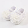 2023 Brand New Newborn Infant Baby Girl Summer Kids Shoes Soft Sole Crib Prewalker Toddler Anti-Slip Solid Floral First Walkers