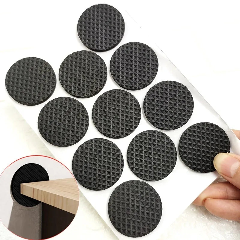 Round Square Furniture Stool Silent Wear-resistant Non-slip Rubber Mat Table Leg Protector Table and Chair Pad Foot Cover Floor