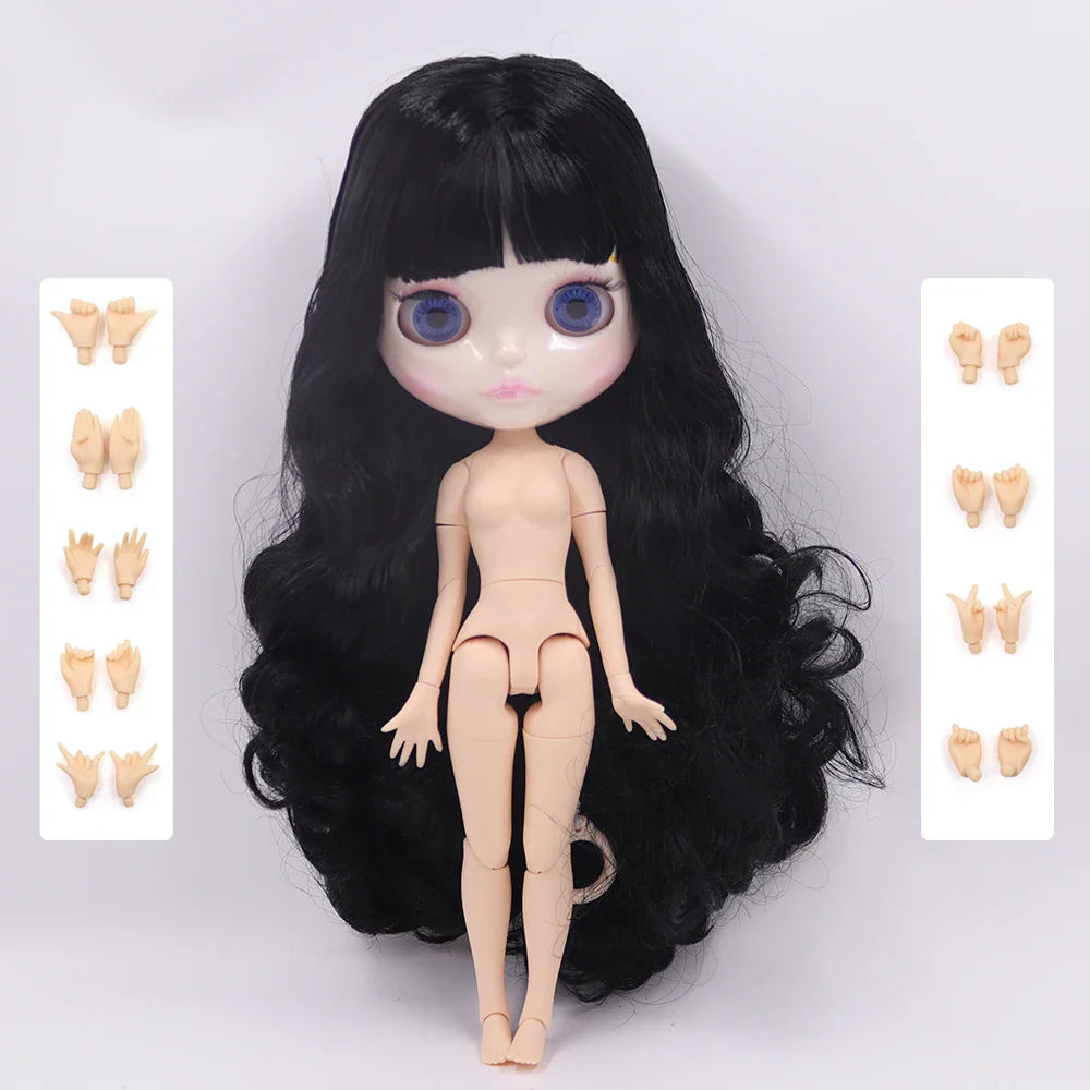 ICY DBS Blyth Doll 1/6 Joint Body 30CM BJD toys Natural shiny face with extra hands AB DIY Fashion Dolls girl gift