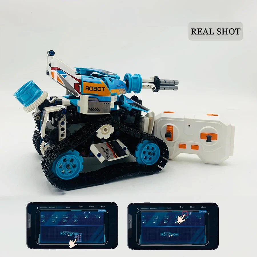 STEM Educational 3 in 1 Robot Programmable Building Block Toys for 8-16 Boys Girls Kids with APP or Remote Controlled with Box