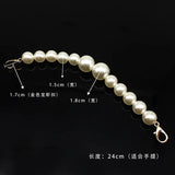 Pearl Strap for Bags Handbag Handles DIY Purse Replacement  crossbody Chain for Shoulder Bag Pearl Belt   bag accessories