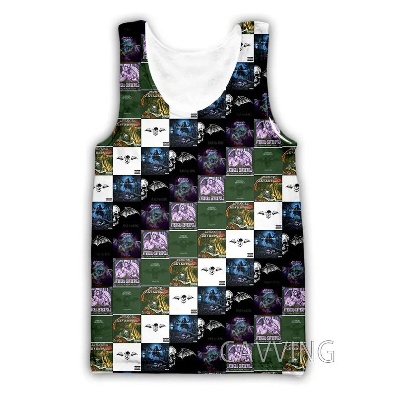 New Fashion Women/Men's 3D Print  Avenged Sevenfold  Rock Tank Tops Harajuku  Vest  Summer Undershirt Shirts Streetwear   V01