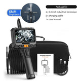 360° Steering Industrial Endoscope Camera 8mm Single&Dual Lens 1080P 5"IPS Screen Inspection Borescope Tools For  Pip Car Engine