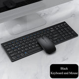 Wireless Bluetooth Keyboard Three-mode Silent Full-size Keyboard and Mouse Combo Set for Notebook Laptop Desktop PC Tablet