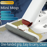 Mini Squeeze Mop Handheld Absorbent Sponge Wipe Portable Small Mops for Kitchen Bathroom Glass Car Window Desktop Cleaner Tools